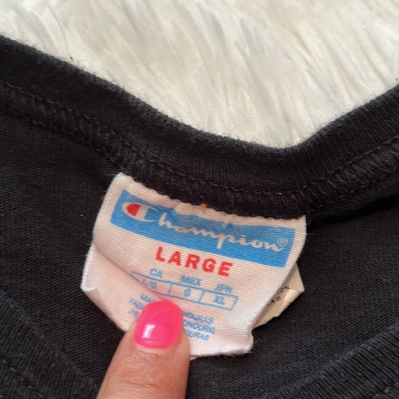 Champion | vintage colorful logo tshirt | size large - Picture 3 of 5